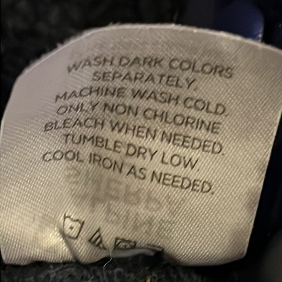 Members Mark Navy Speckled Sherpa Alpine Pullover Jacket size small - Picture 6 of 6